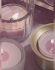 Lavender Tealights and Candle Holder Set