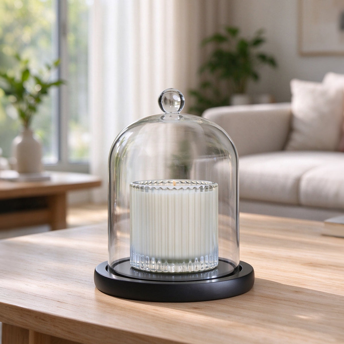 How to Display Candles with a Glass Dome to Preserve Scent