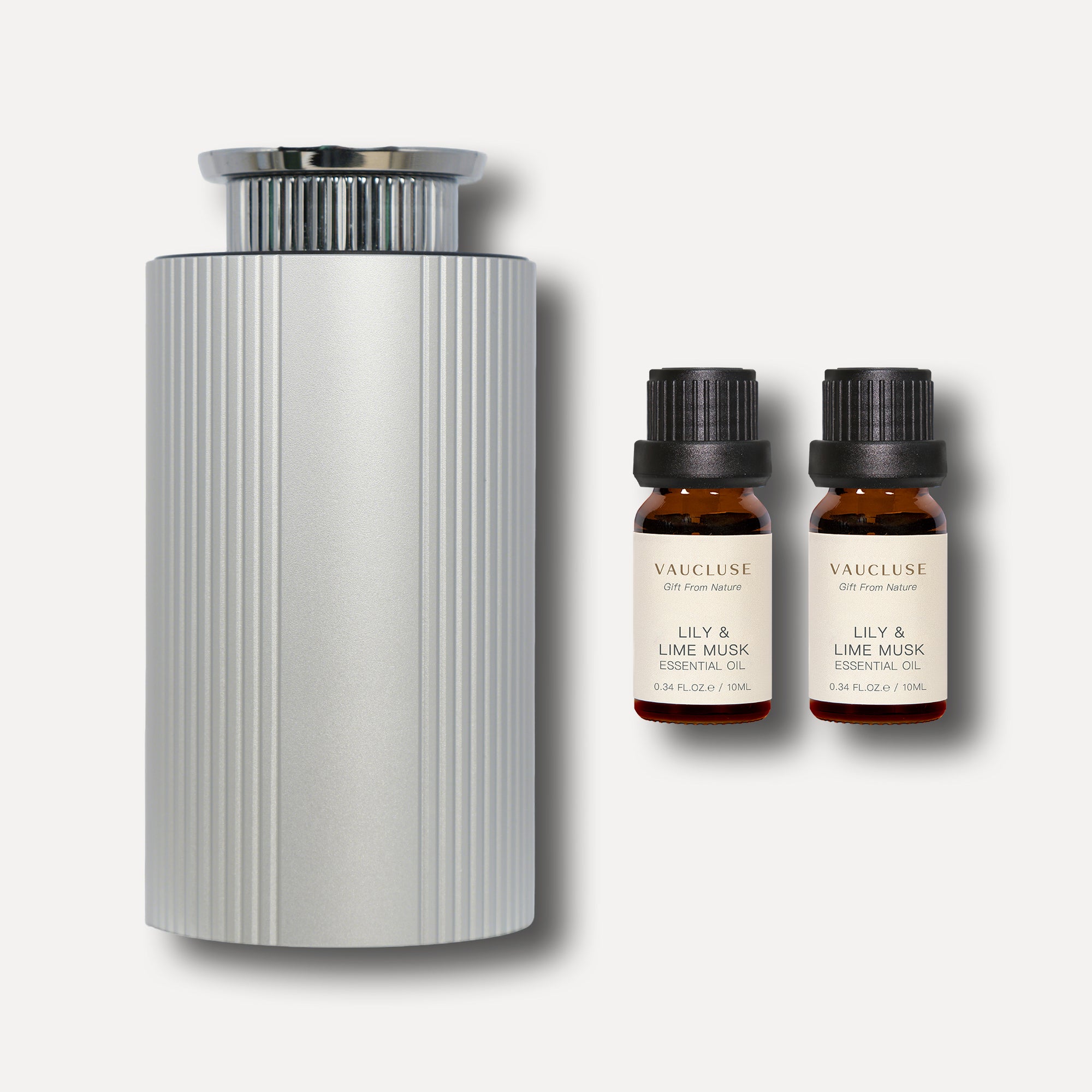 Ribbed Essential Oil Diffuser (Silver)