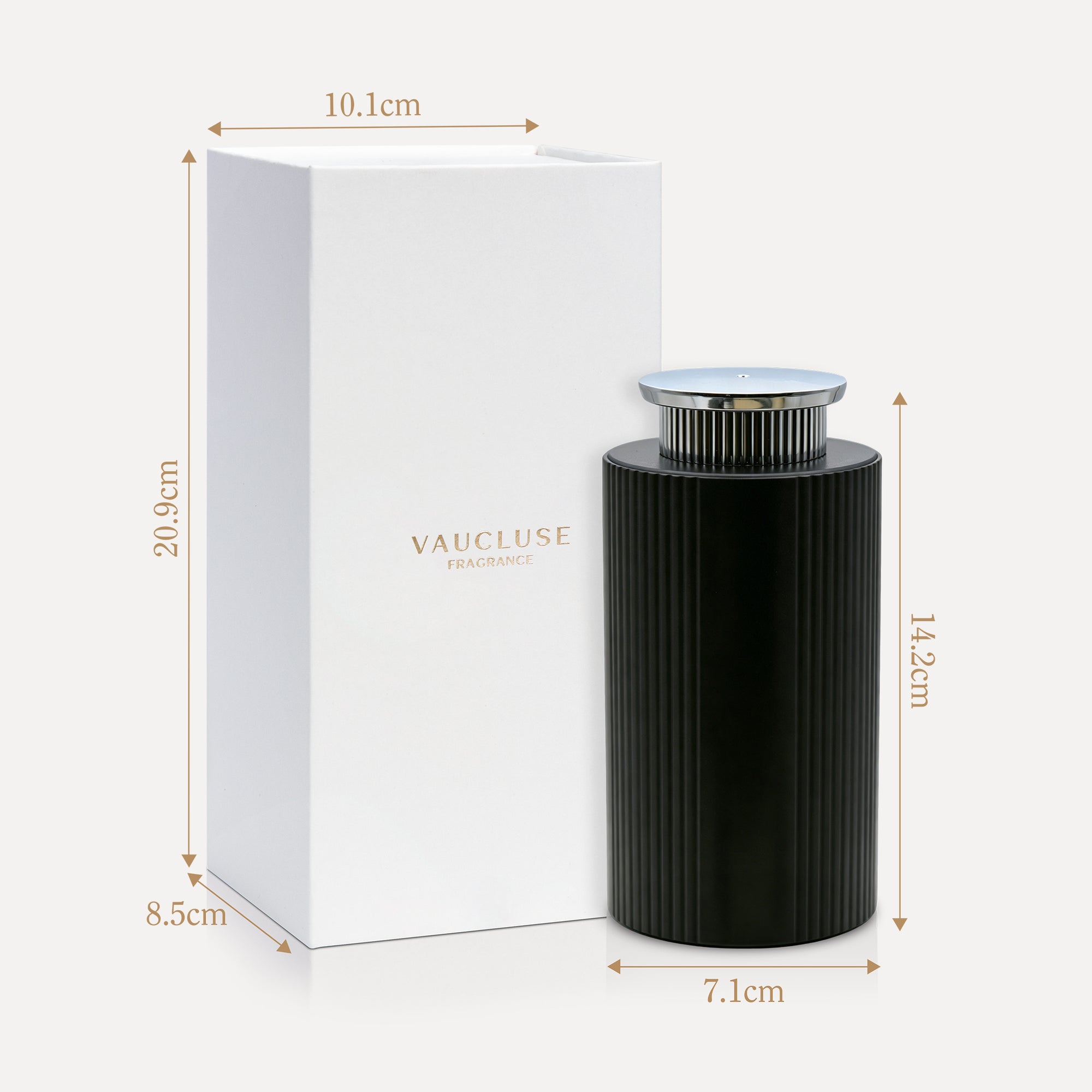 Ribbed Essential Oil Diffuser (Black)