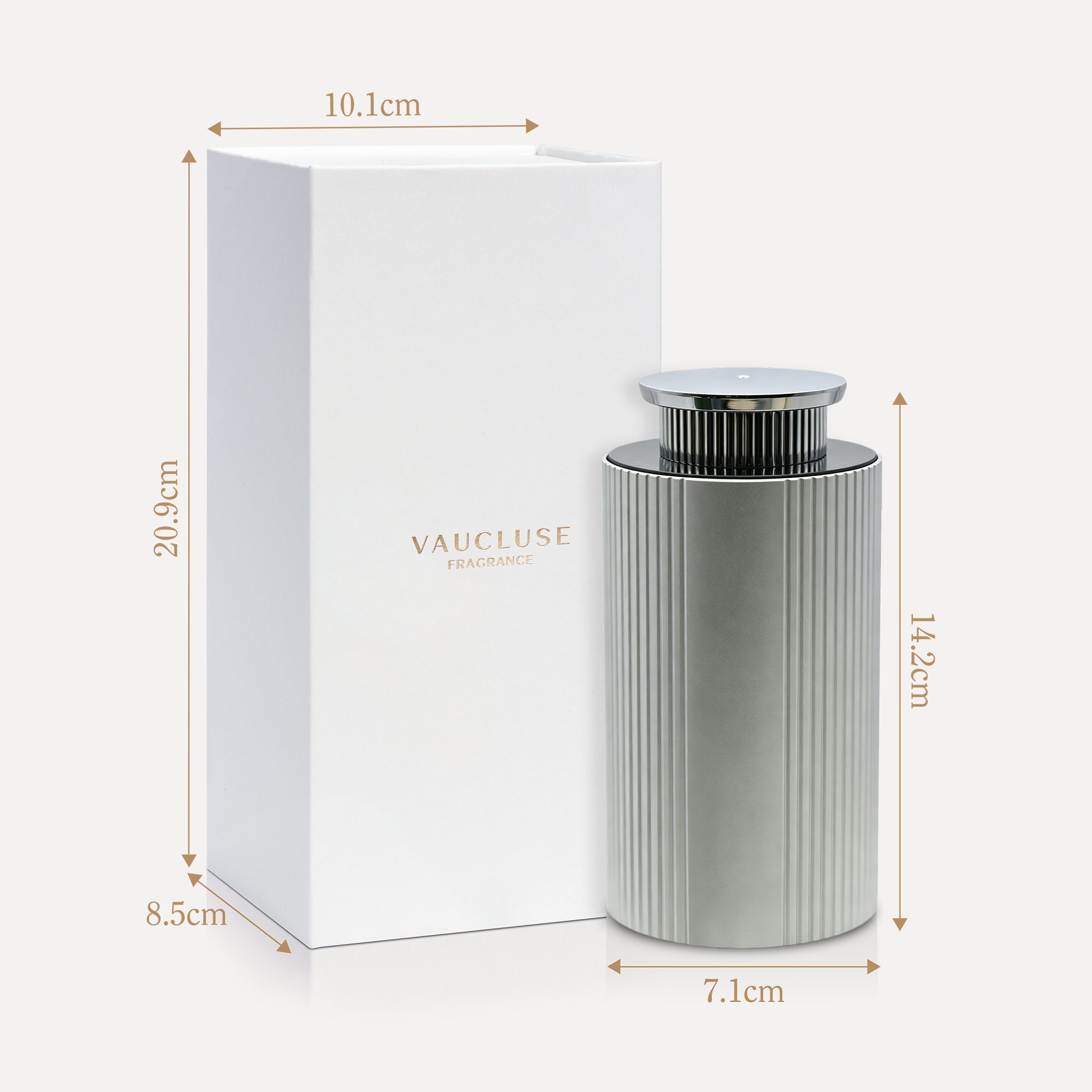 Ribbed Essential Oil Diffuser (Silver)