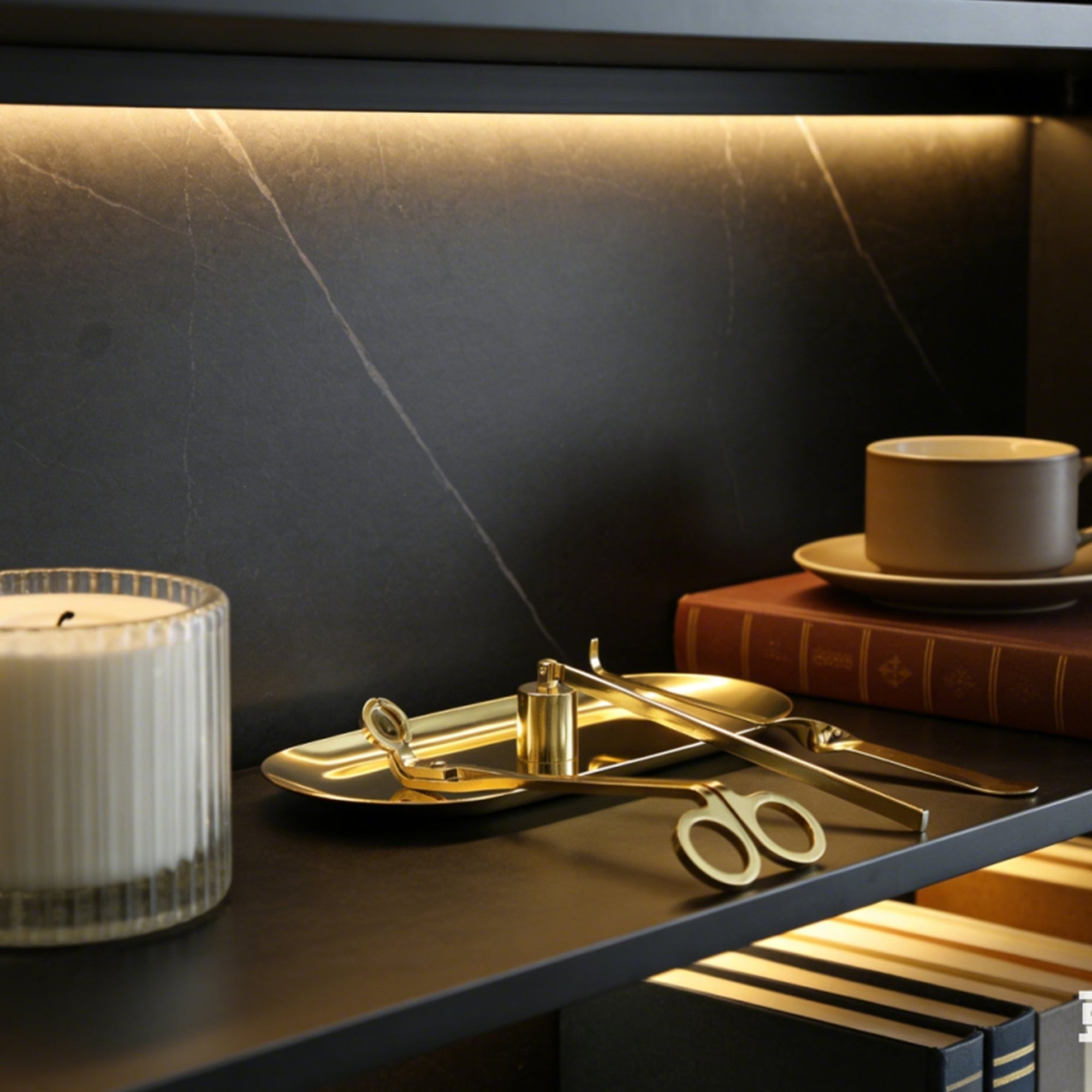 Candle Wick Trimmer, Snuffer and Dipper Set (Gold) - VAUCLUSE