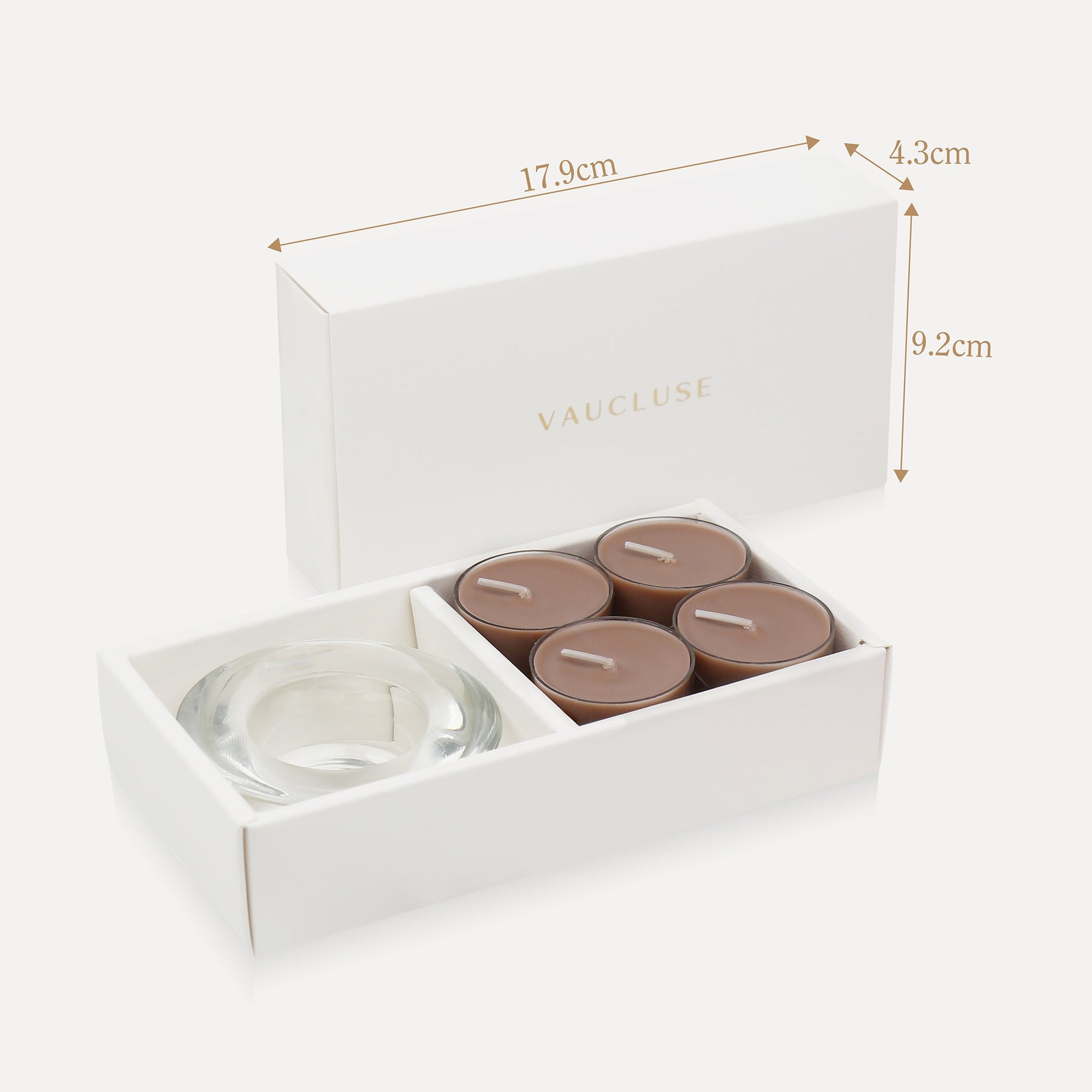 Cinnamon Tealights and Candle Holder Set - VAUCLUSE