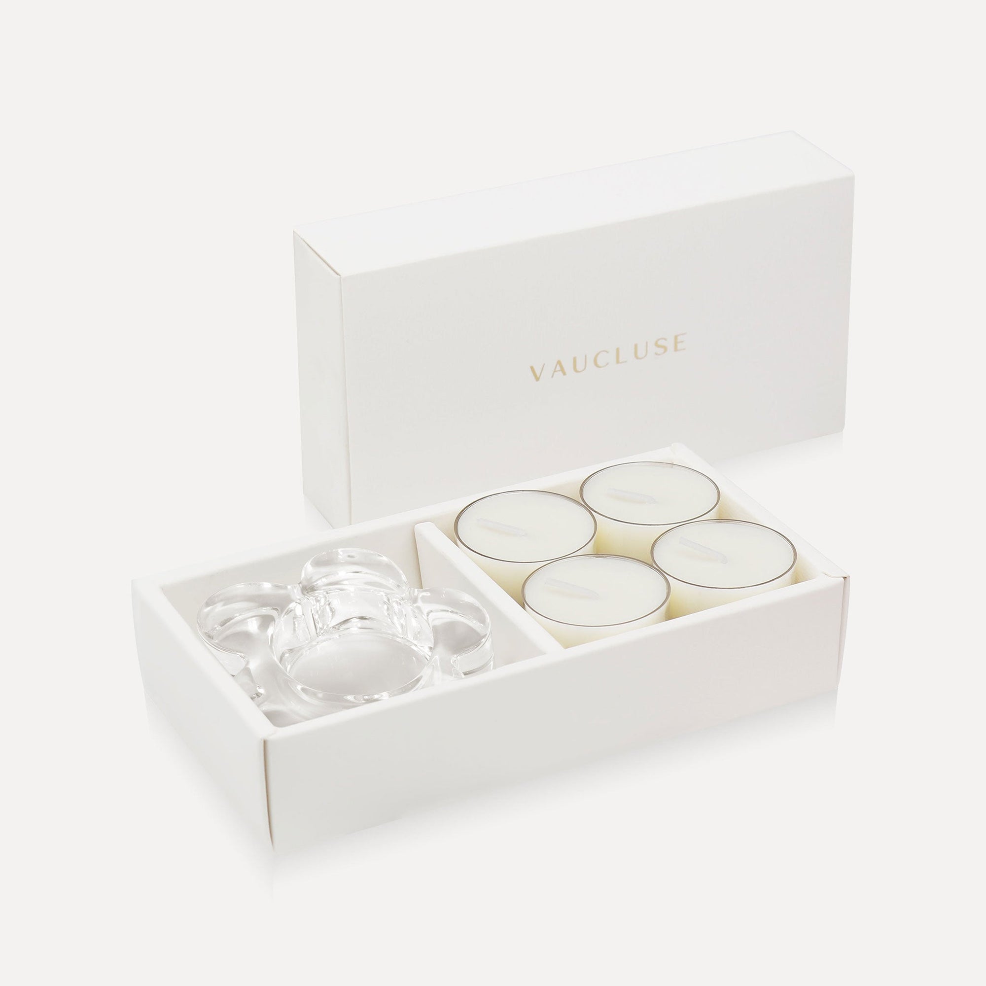 Jasmine Tealights and Candle Holder Set (Flower shape) - VAUCLUSE