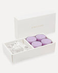 Lavender Tealights and Candle Holder Set (Flower shape) - VAUCLUSE