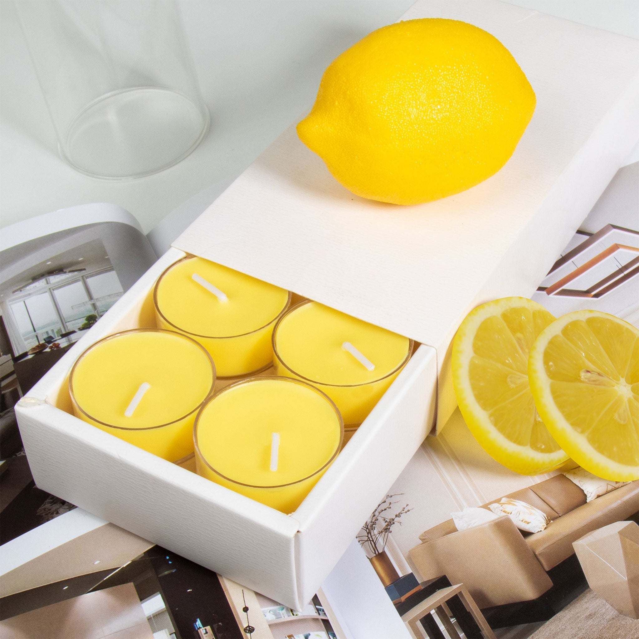 Lemon Scented Tealight Candles - VAUCLUSE