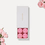 Set of luxury Rose tealight candles from Vaucluse Fragrance, perfect for elegant home aromatherapy.