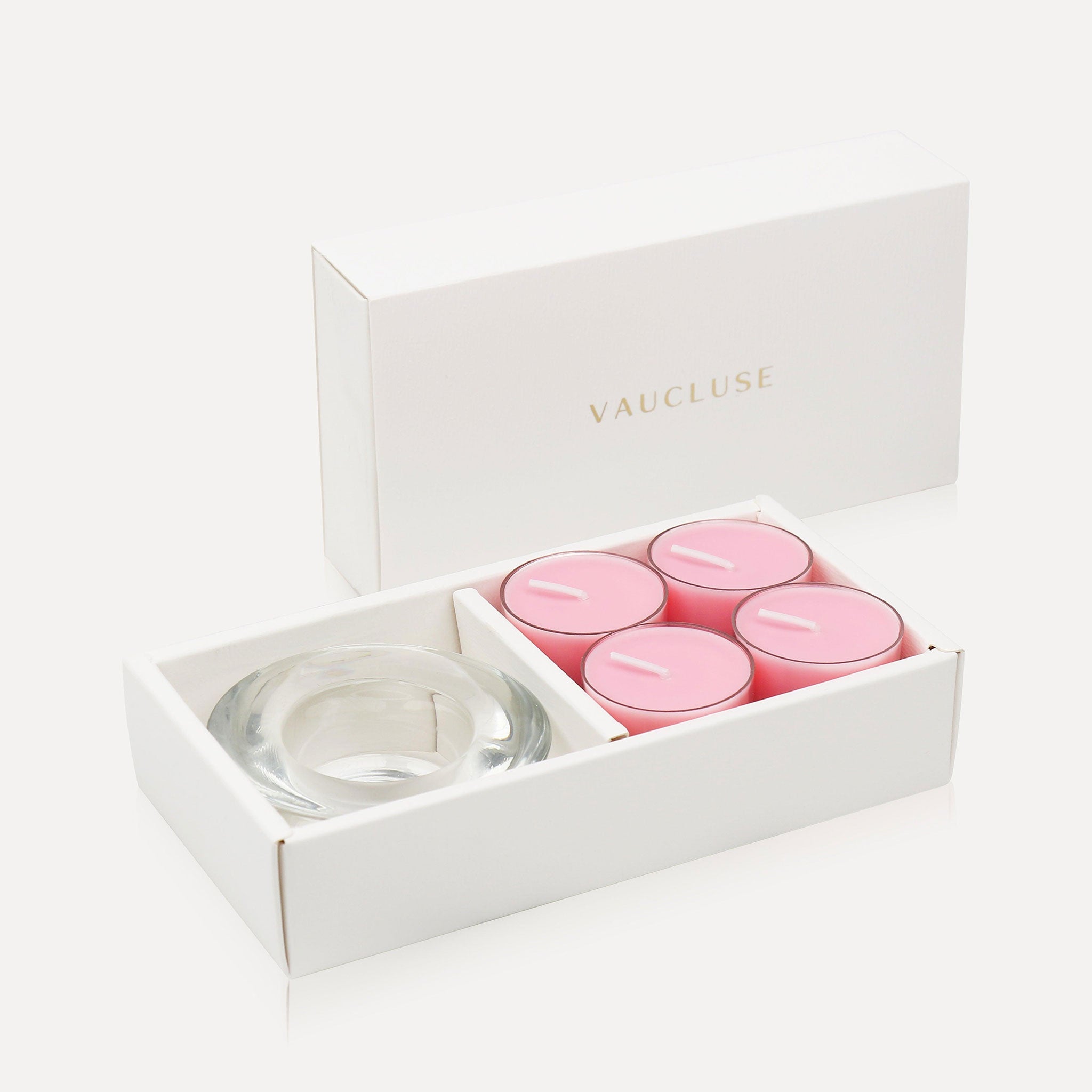 Rose Tealights and Candle Holder Set - VAUCLUSE