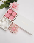 Rose Tealights and Candle Holder Set (Flower shape) - VAUCLUSE