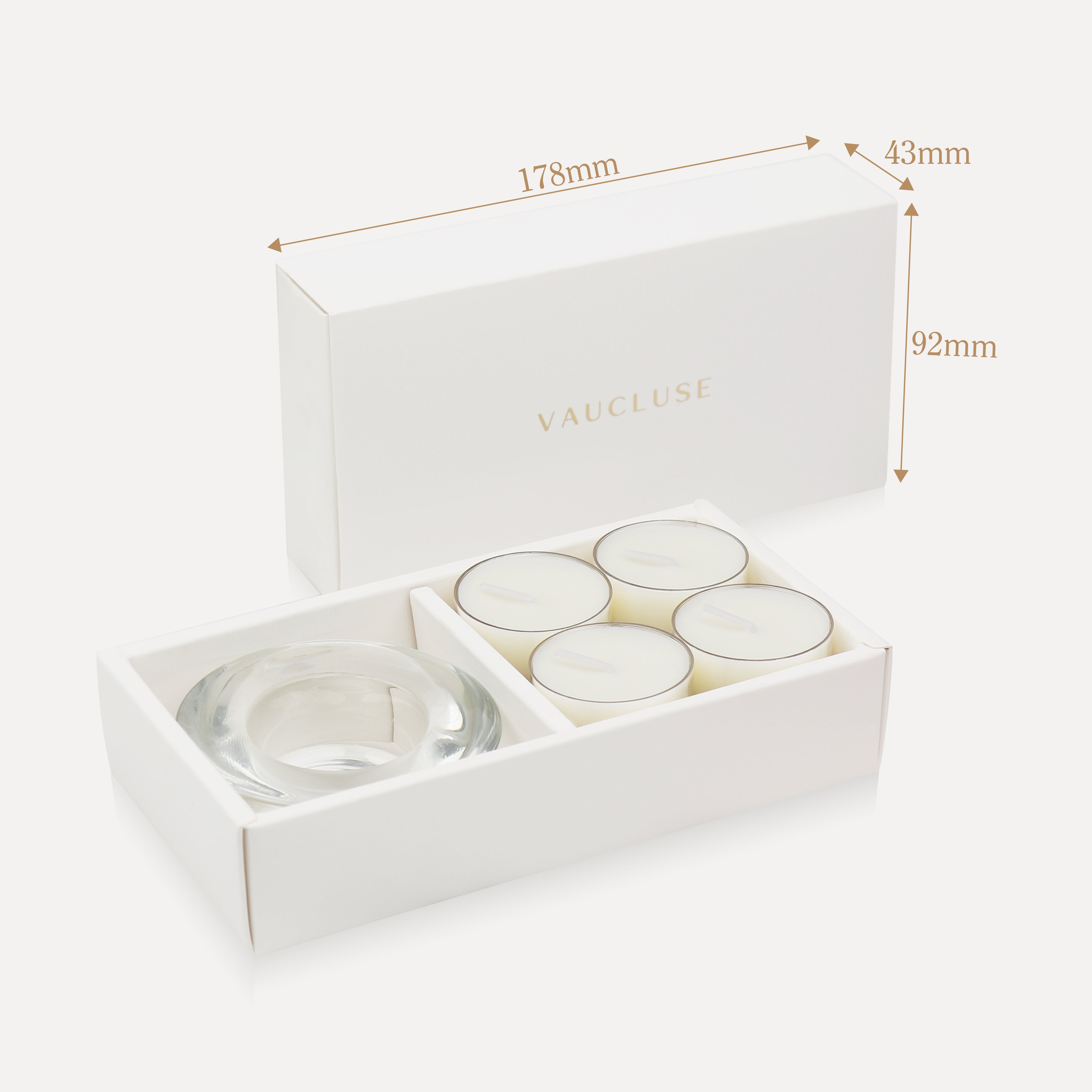 Vanilla Tealights and Candle Holder Set - VAUCLUSE