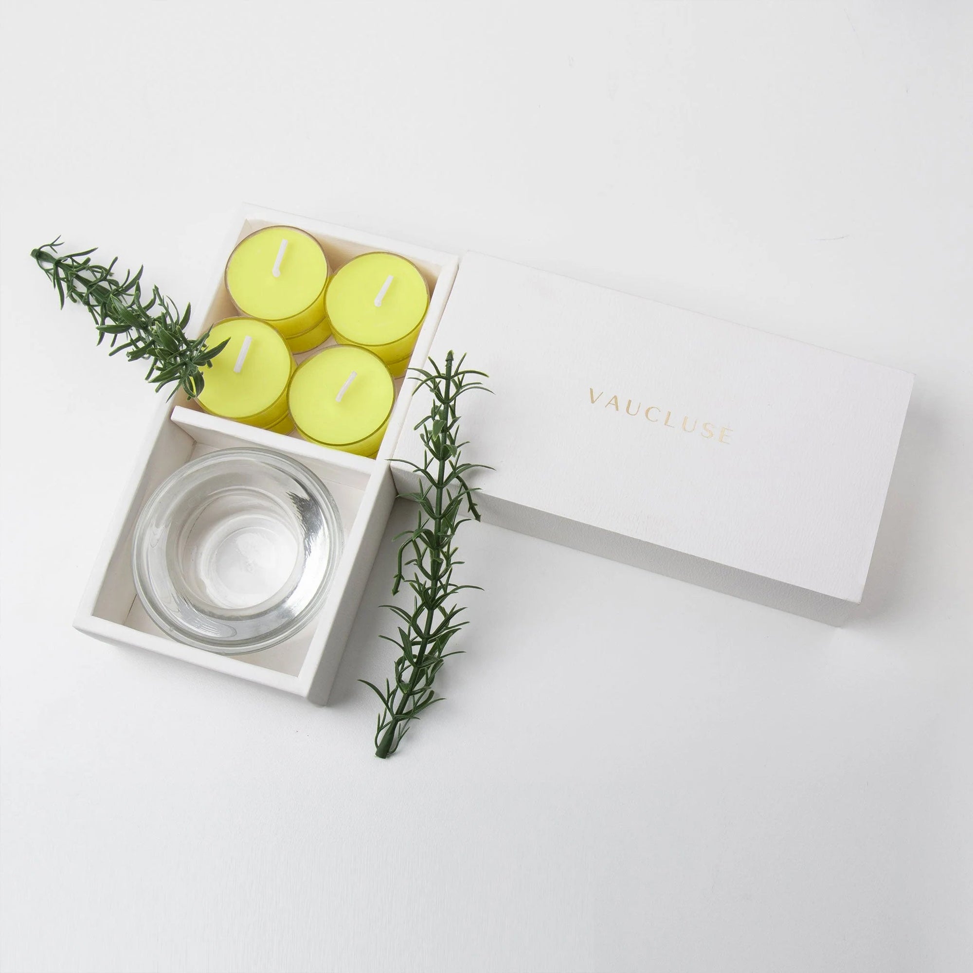 Vanilla Tealights and Candle Holder Set - VAUCLUSE