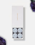 Set of luxury Velvet tealight candles from Vaucluse Fragrance, perfect for sophisticated home aromatherapy.